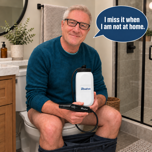 RinseFresh™ - Portable Power Bidet for After-Toilet Clean
