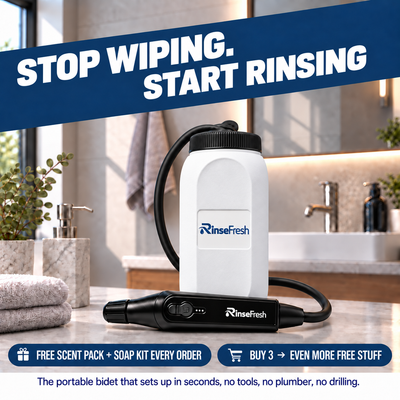 RinseFresh™ - Portable Power Bidet for After-Toilet Clean