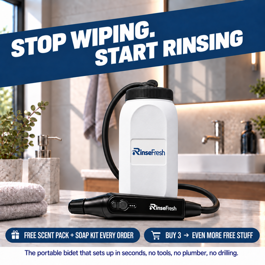 RinseFresh™ - Portable Power Bidet for After-Toilet Clean