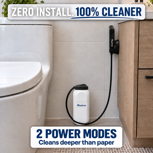 RinseFresh™ - Portable Power Bidet for After-Toilet Clean