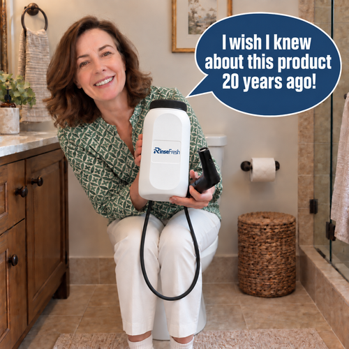 RinseFresh™ - Portable Power Bidet for After-Toilet Clean